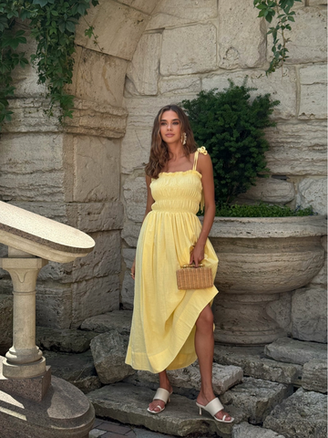 Sunlit Smock Maxi Dress