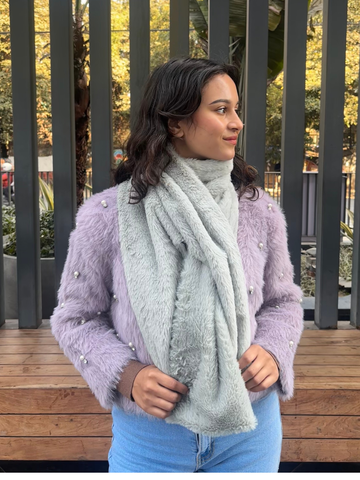 Ash Aura Faux Fur Cape