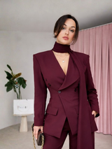 Wine Mirage Power Suit Set
