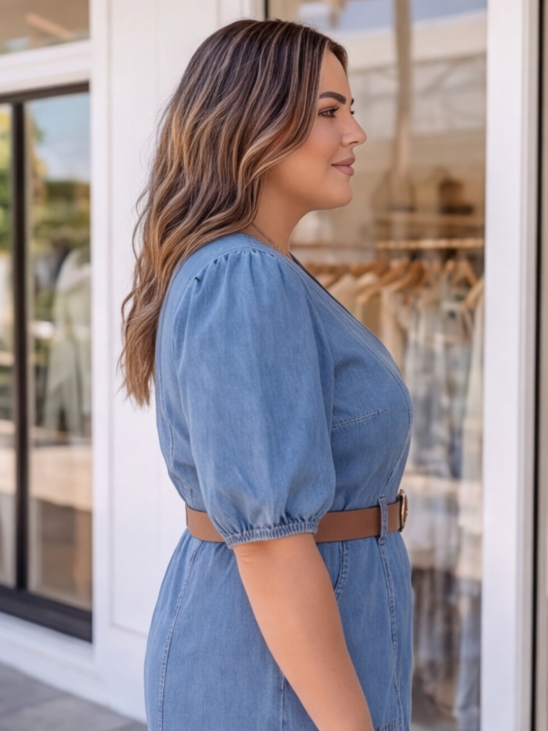 Indigo Daydream Curve Denim Dress