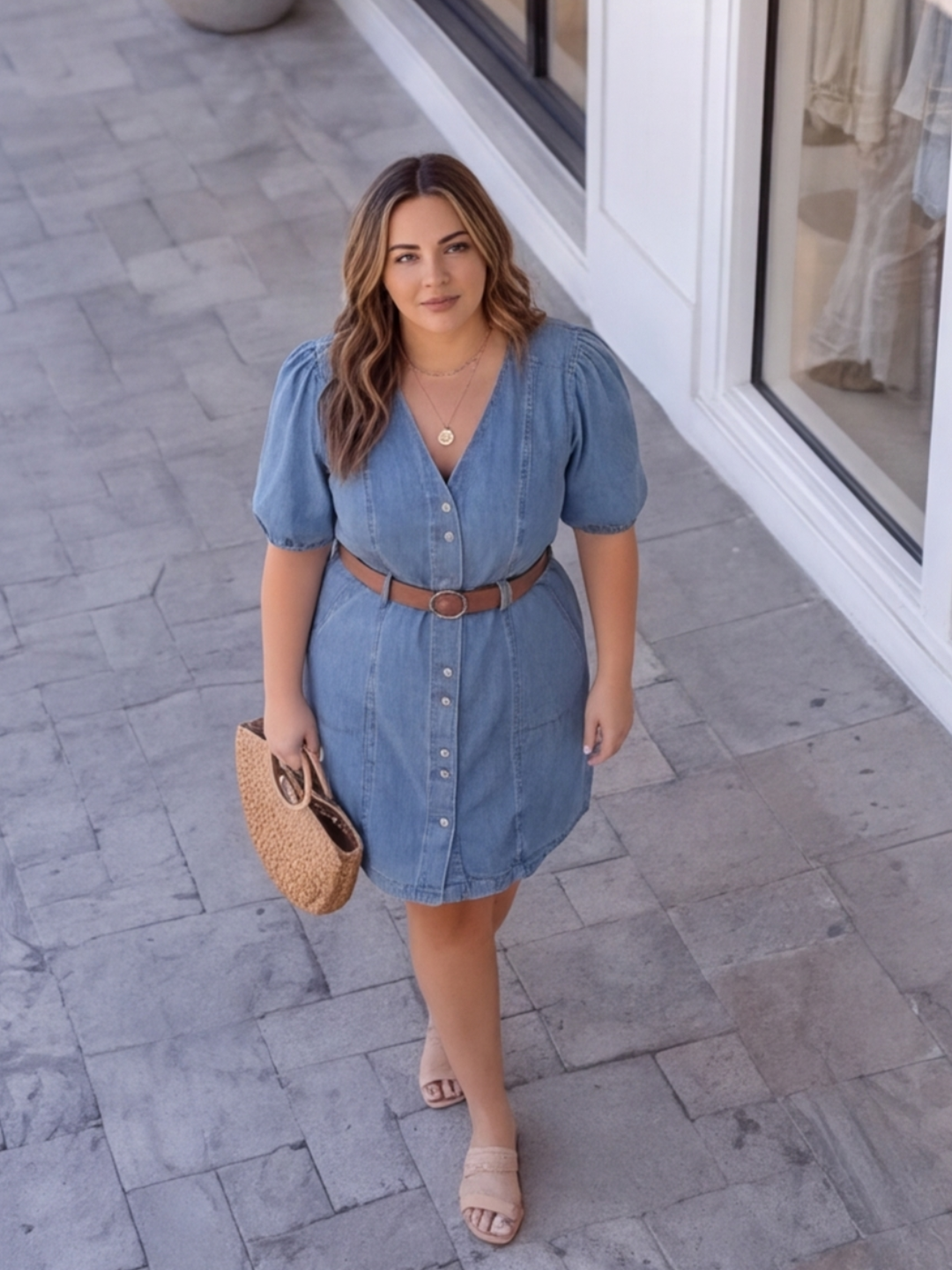 Indigo Daydream Curve Denim Dress