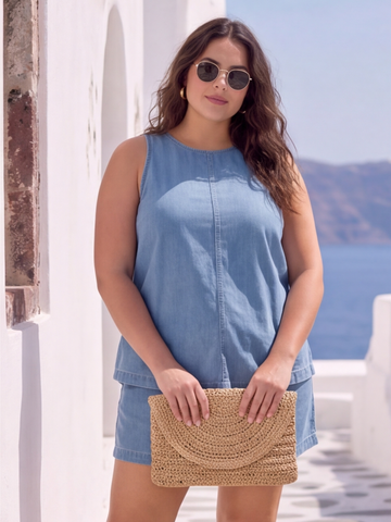 Indigo Breeze Curve Denim Set