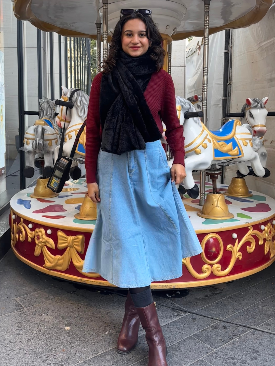 Midnight Luxe Faux Fur Cape