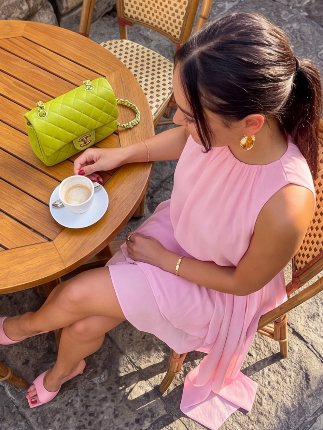 Baby Pink Aura Layered Dress