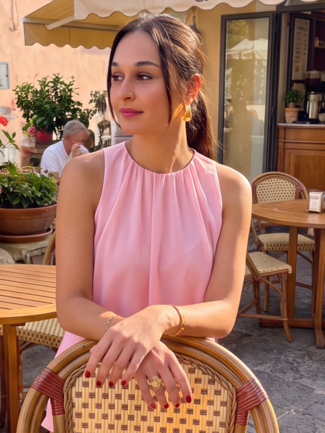 Baby Pink Aura Layered Dress