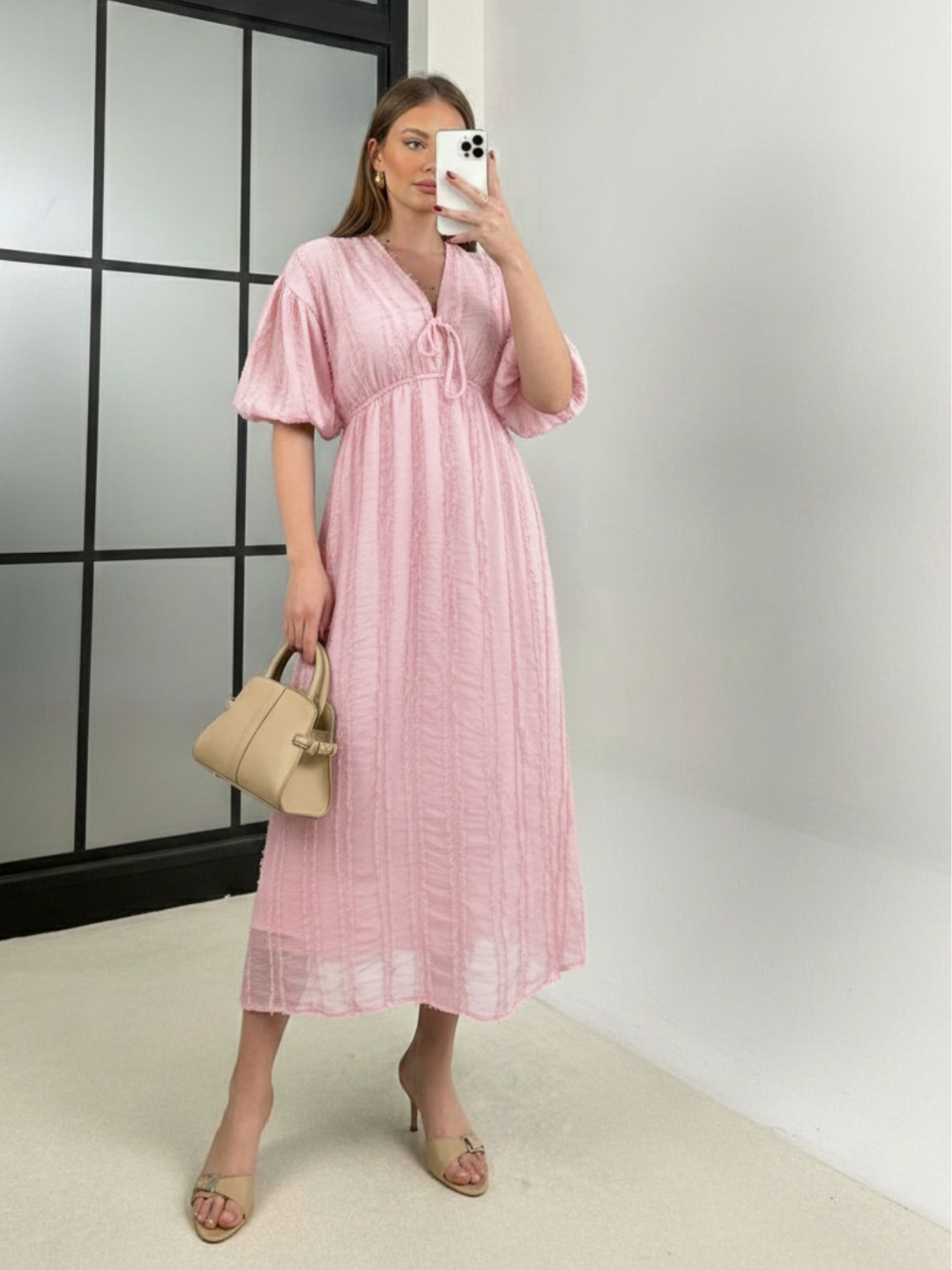 Blush Meadow Maxi Dress