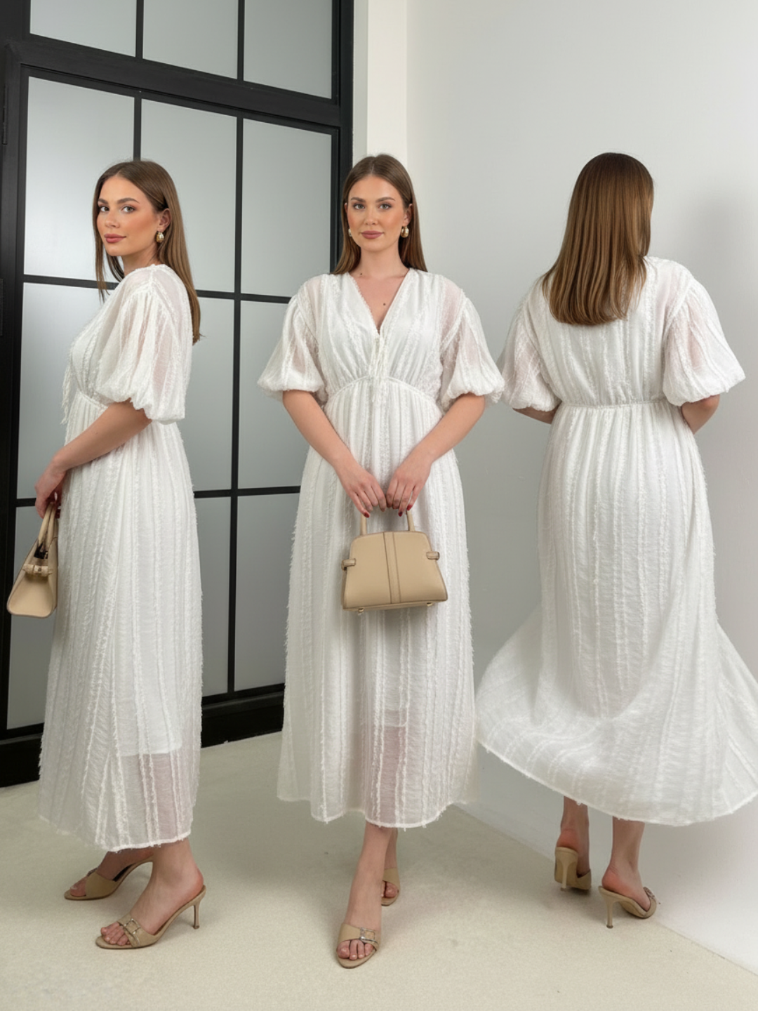 Ivory Meadow Maxi Dress