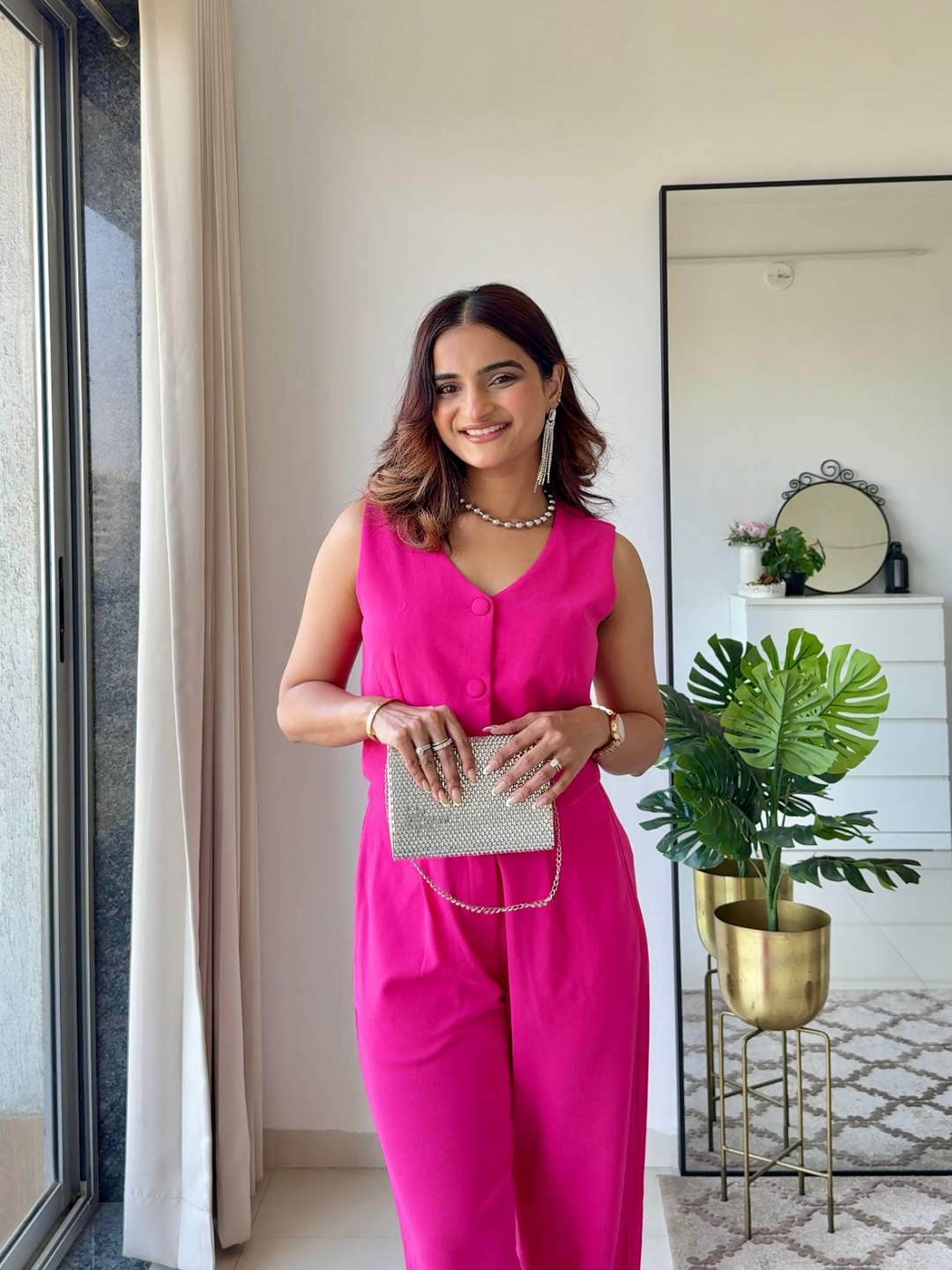 Dahlia All Day Co-ord Set with Waistcoat and Wide Leg Pants