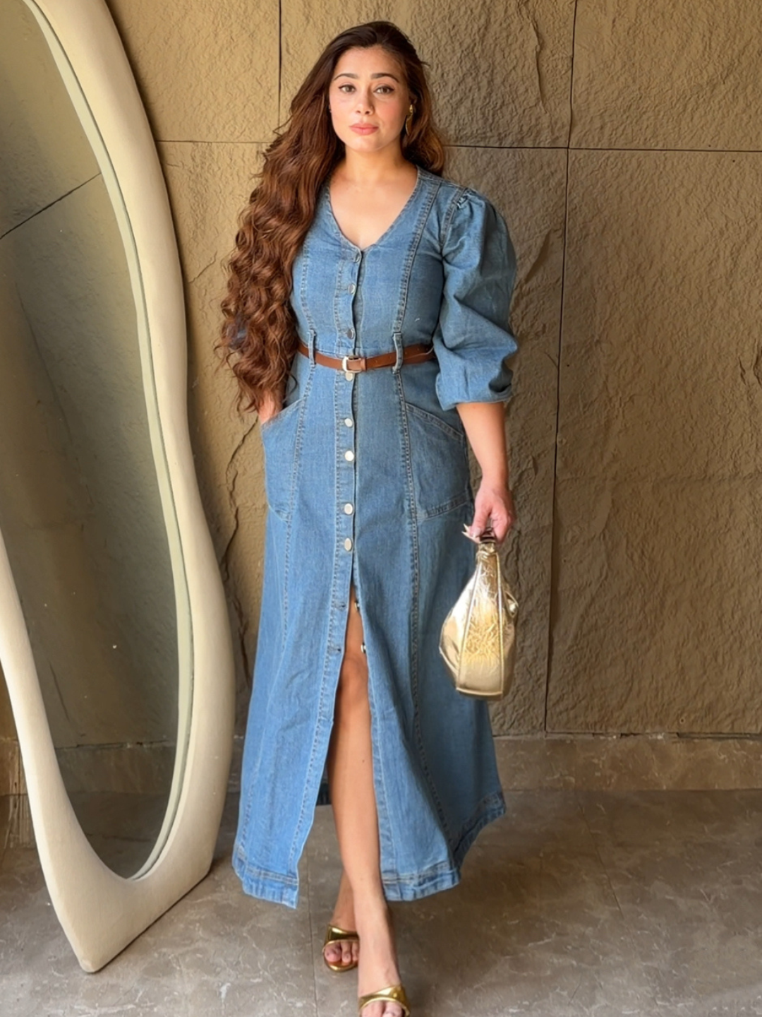 Classic Curve Denim Dress