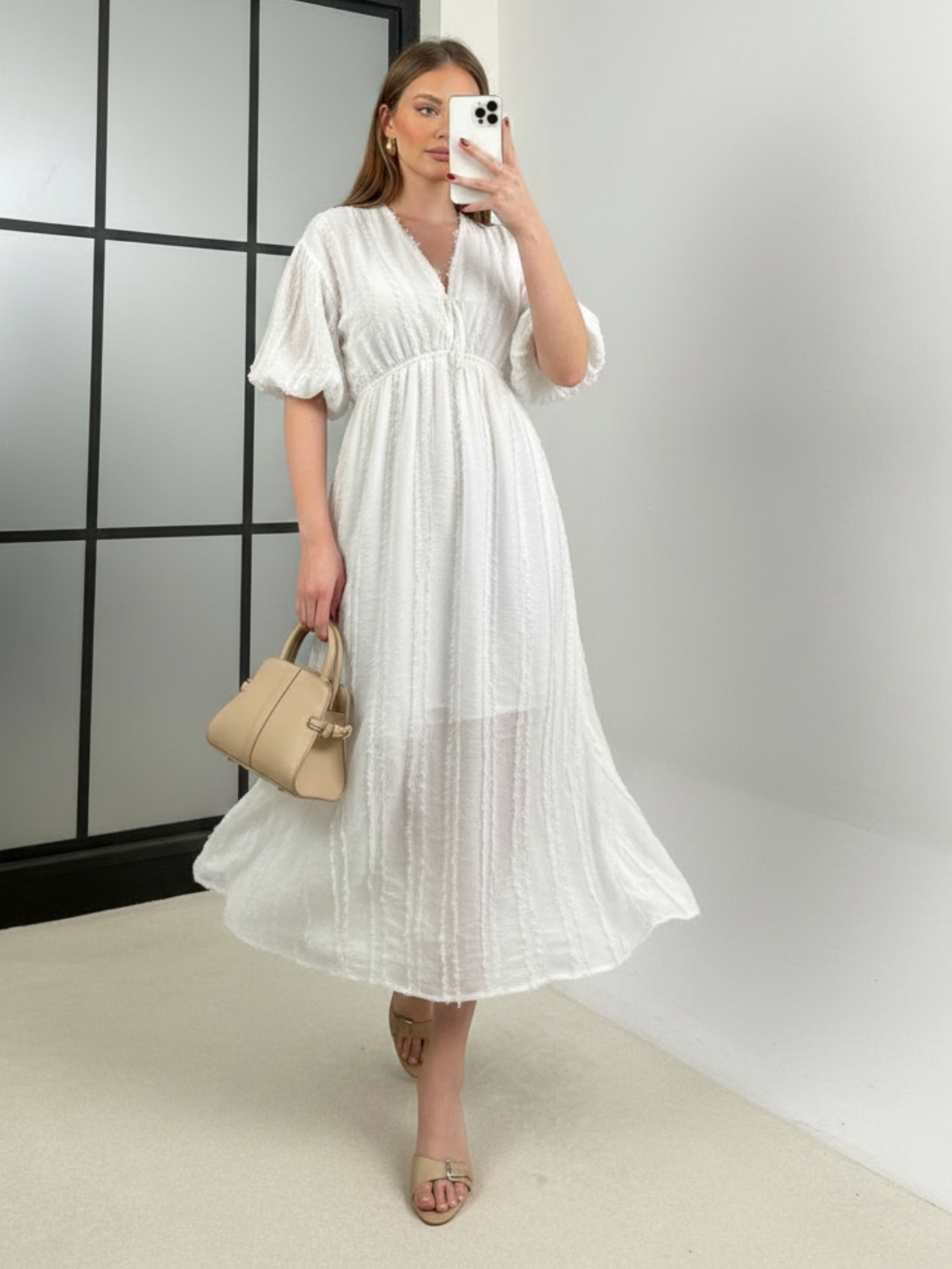 Ivory Meadow Maxi Dress