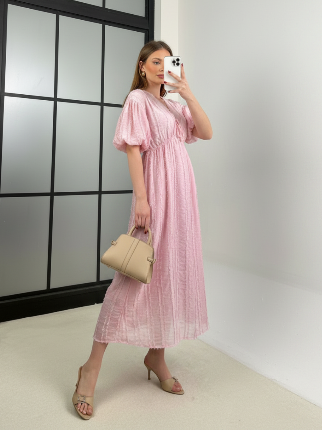 Blush Meadow Maxi Dress