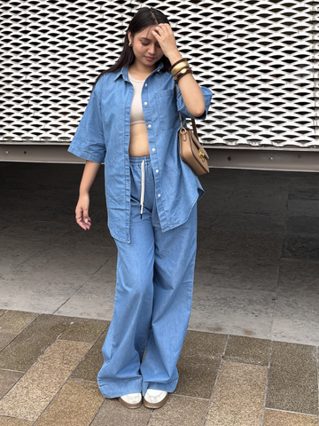 Off Duty Denim Lounge Set