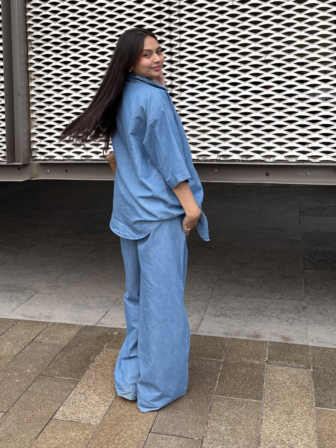 Off Duty Denim Lounge Set