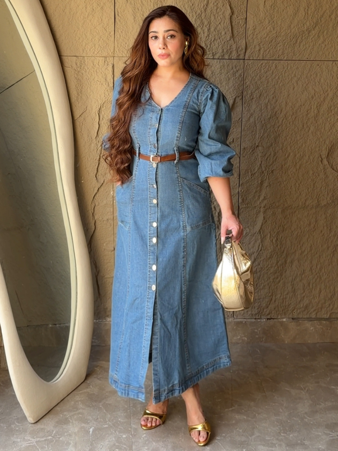 Classic Curve Denim Dress