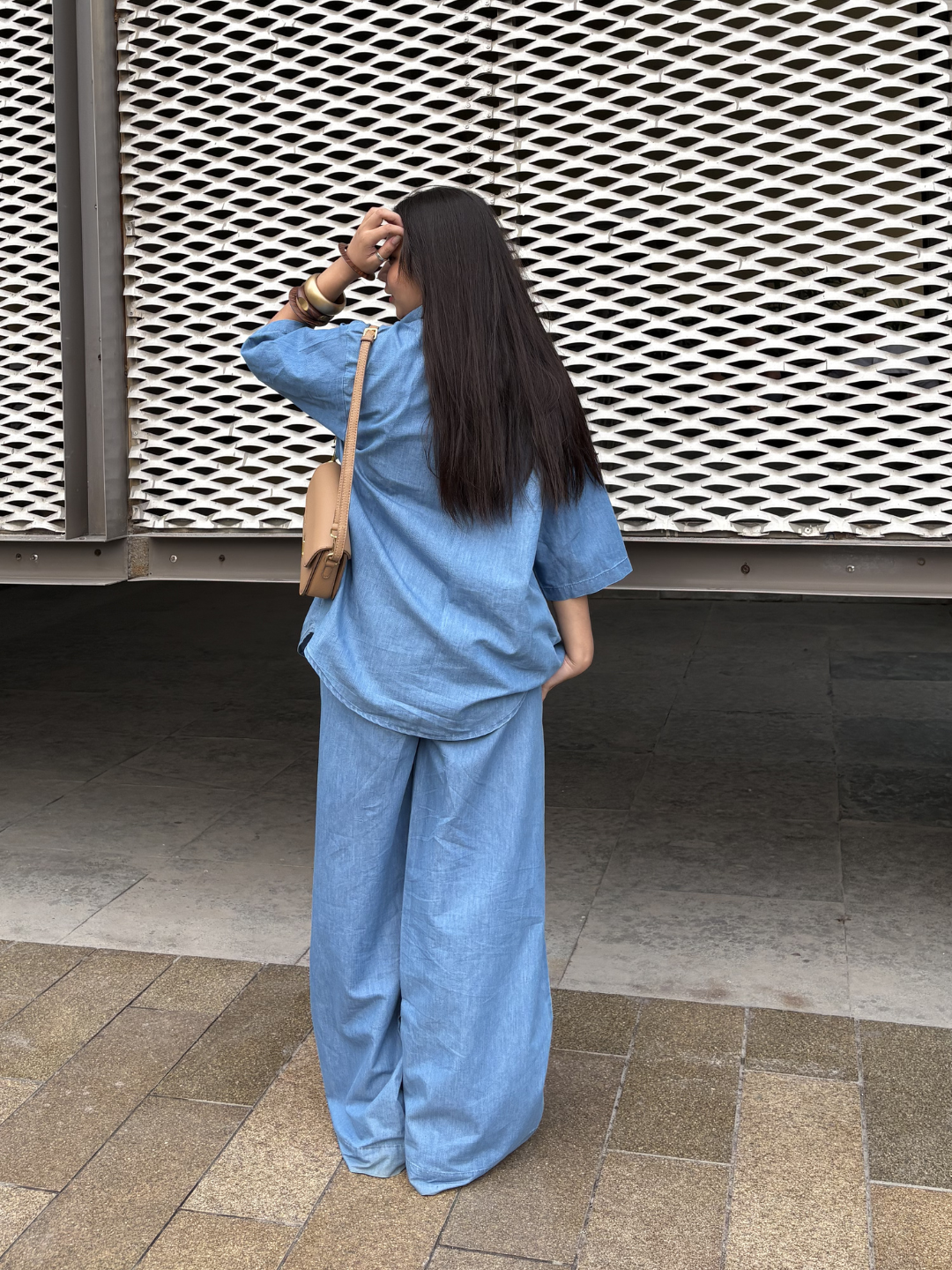 Off Duty Denim Lounge Set