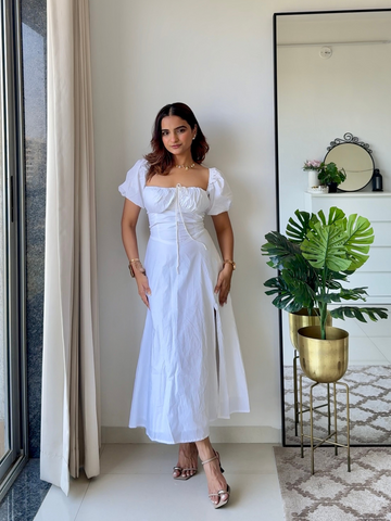 White Bustier Dress