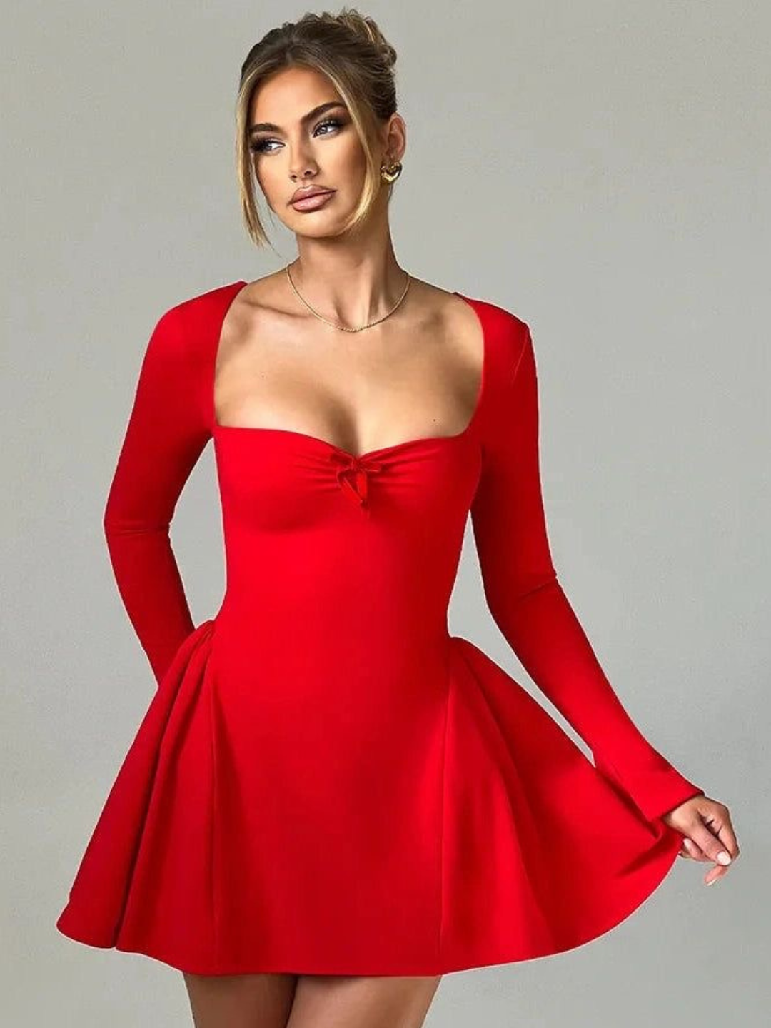 Sweetheart Red Mini Dress