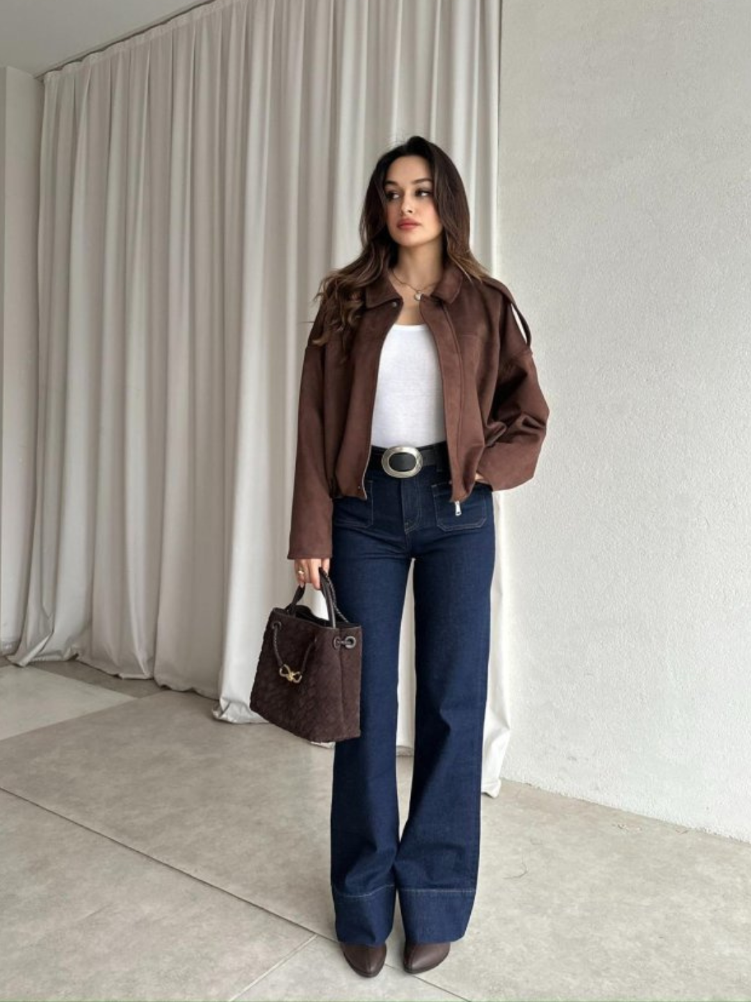 Cocoa Edge Cropped Jacket