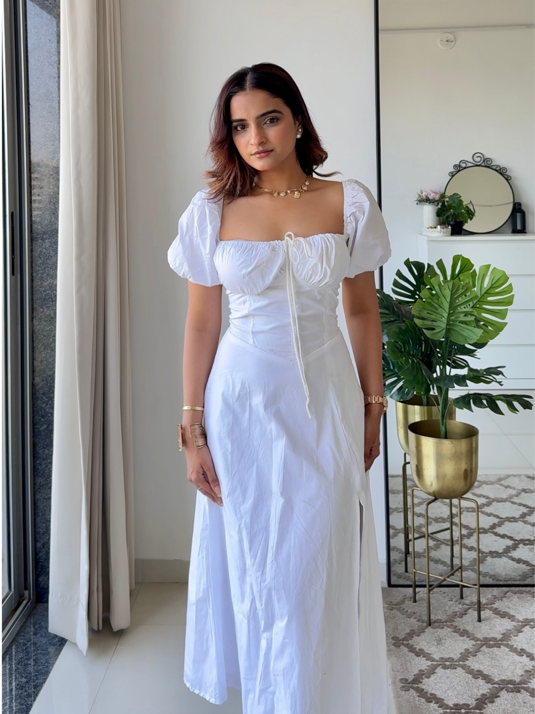 White Bustier Dress