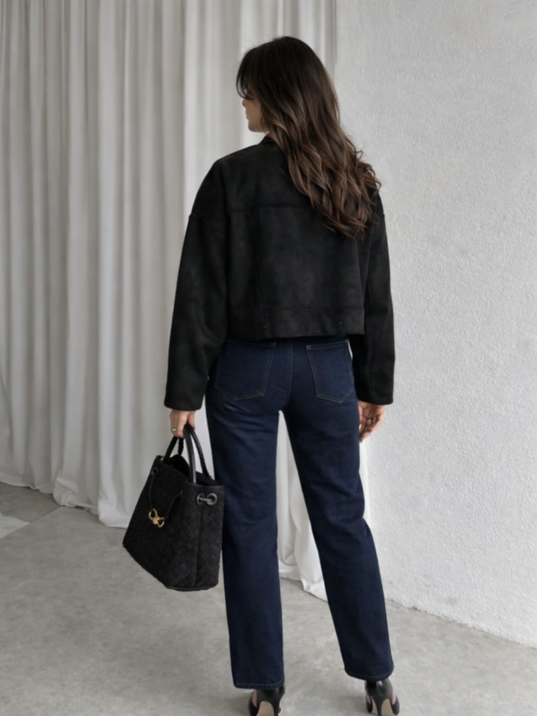Noir Edge Cropped Jacket