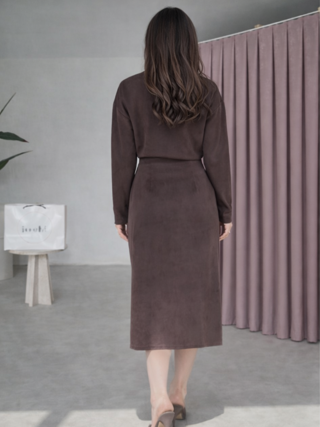 Mocha Muse Midi Dress