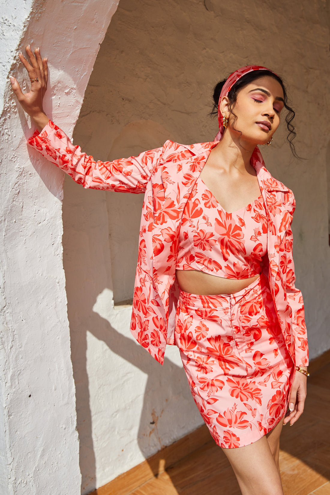 Songerie Lush Skirt Set with Bralette & Shrug