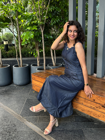 Indigo Muse Denim Maxi Dress