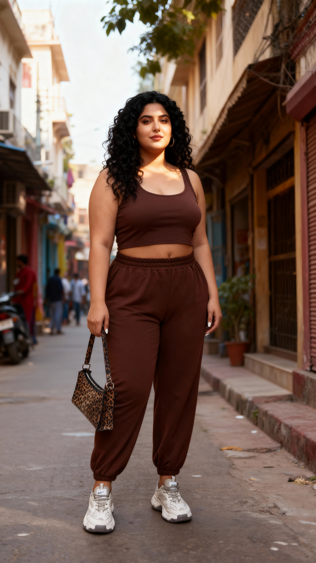 Chocolate Brown Fleece Joggers