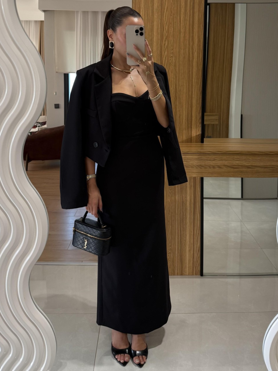 Midnight Aura Co-ord Dress with Blazer