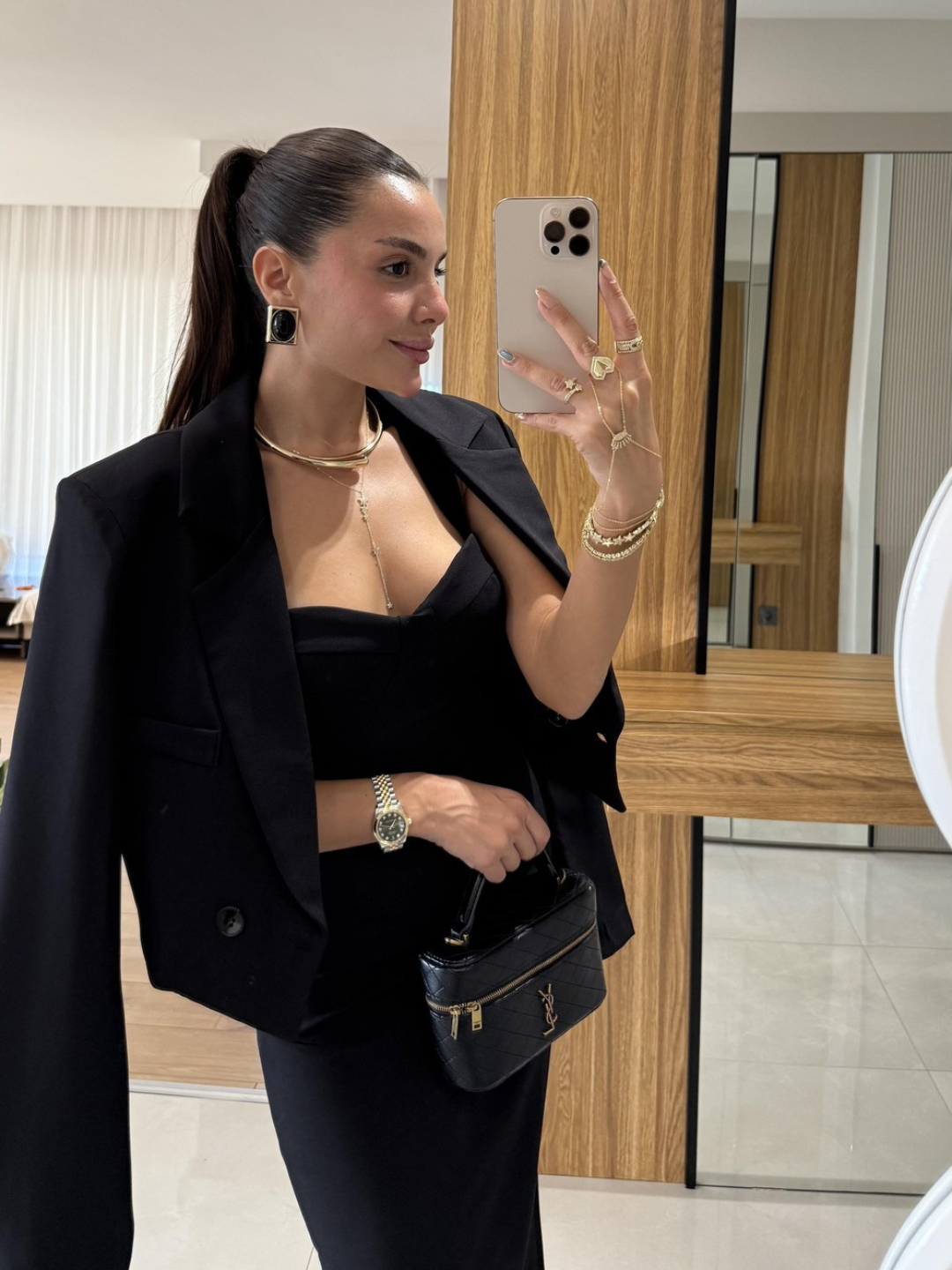 Midnight Aura Co-ord Dress with Blazer