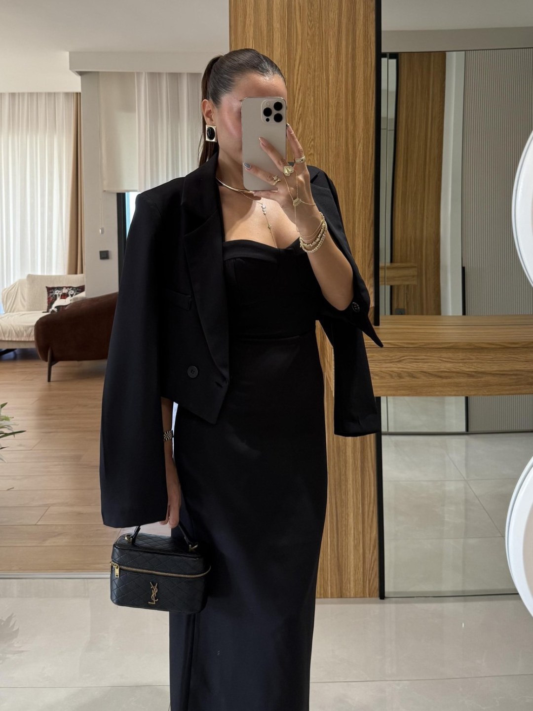 Midnight Aura Co-ord Dress with Blazer