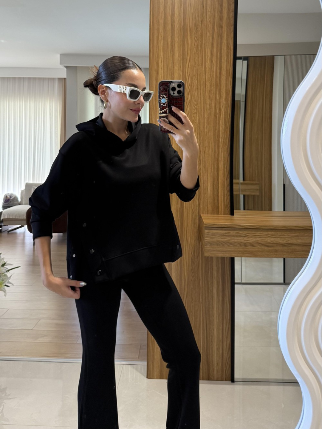 Noir Luxe Suede Co-ord Set