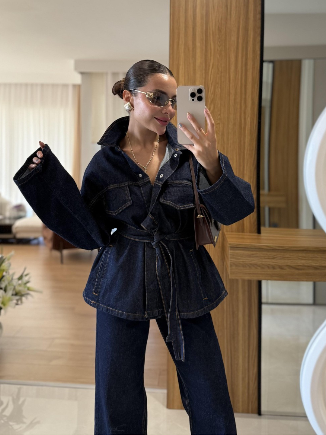 Dark Aura Denim Co-ord Set