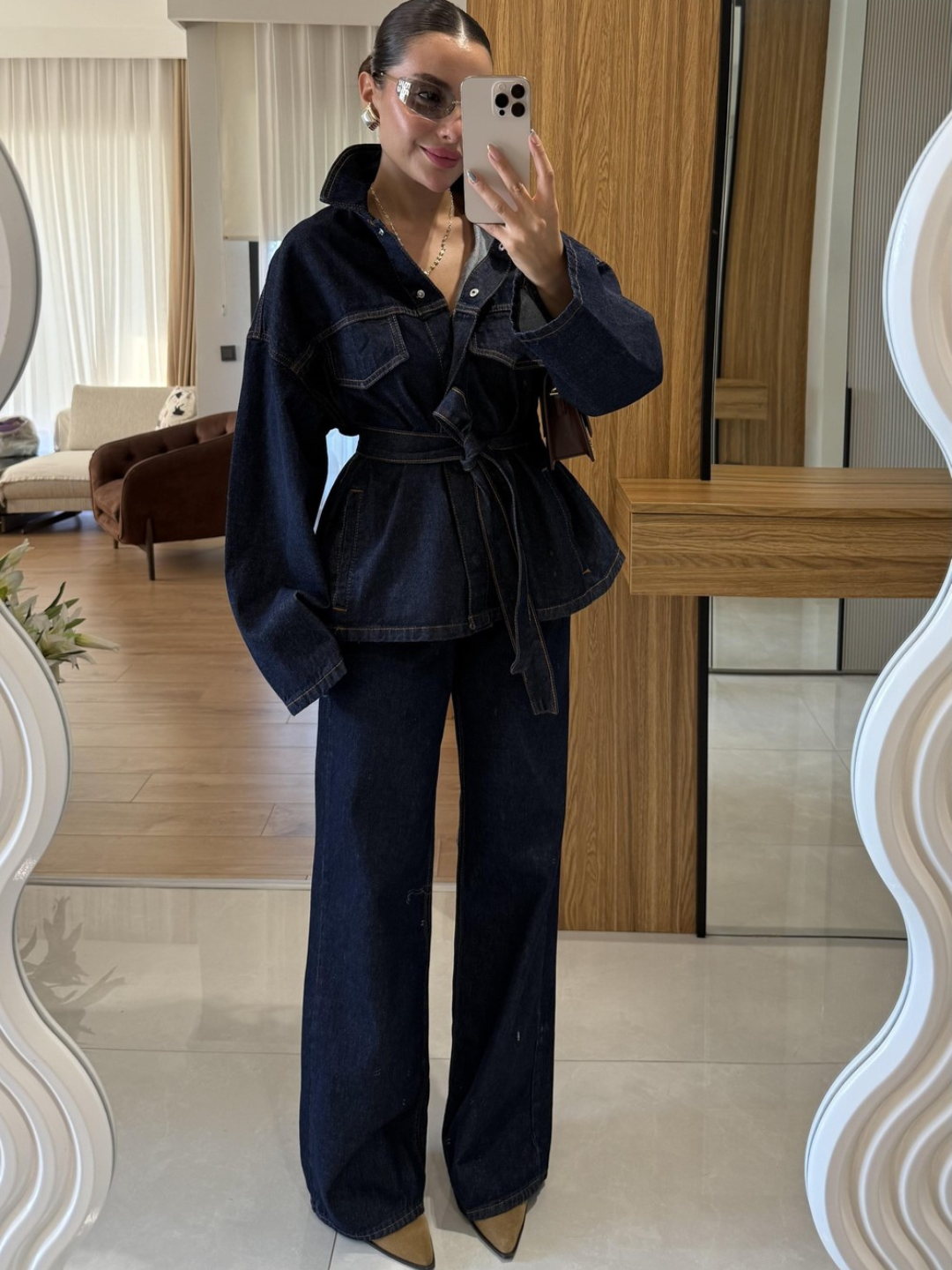 Dark Aura Denim Co-ord Set