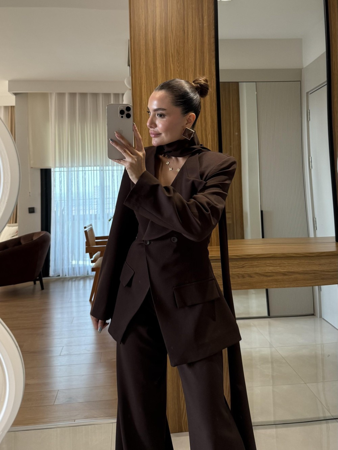 Mocha Mirage Power Suit Set