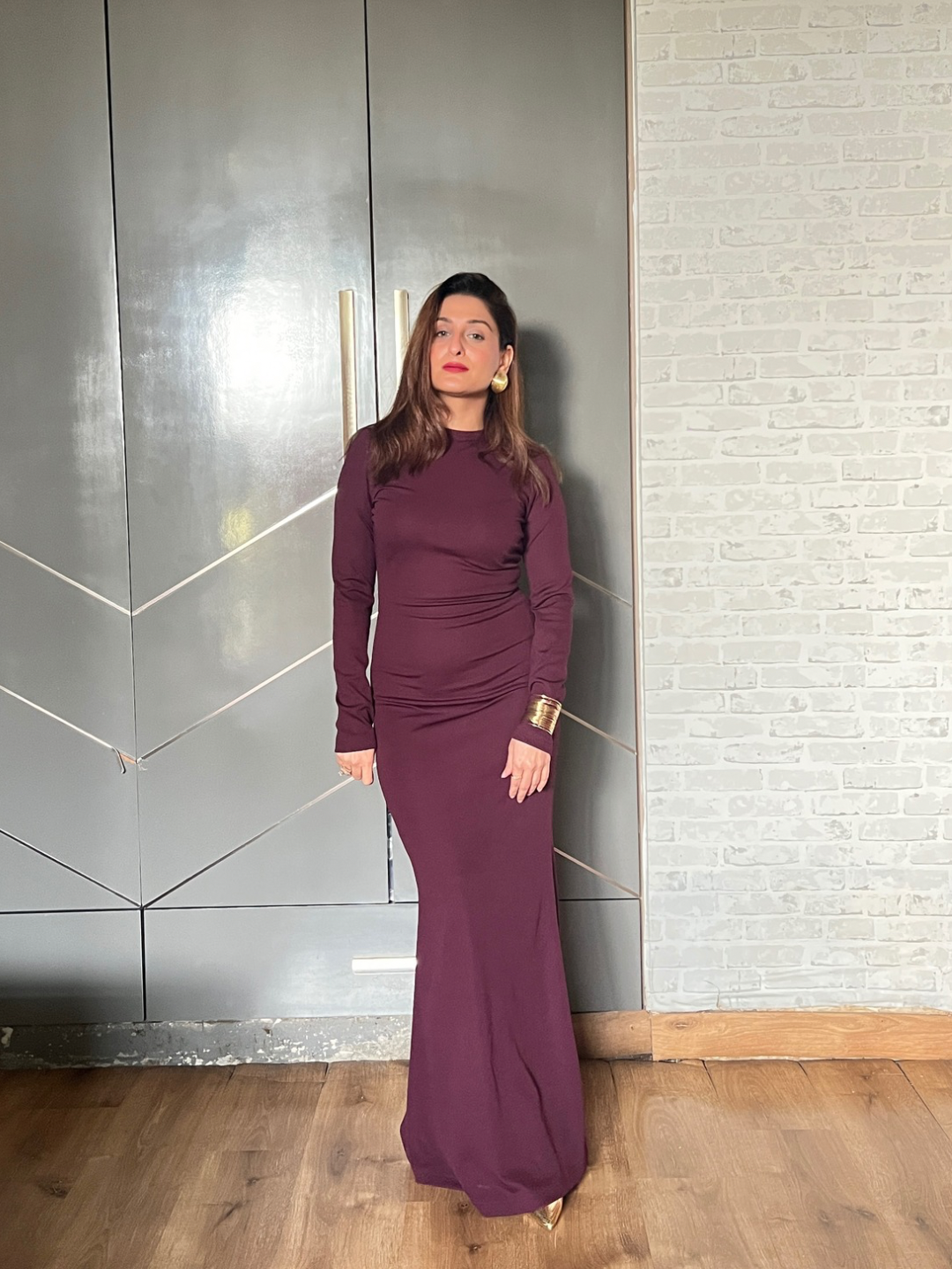 Wine Charm Bodycon Dress