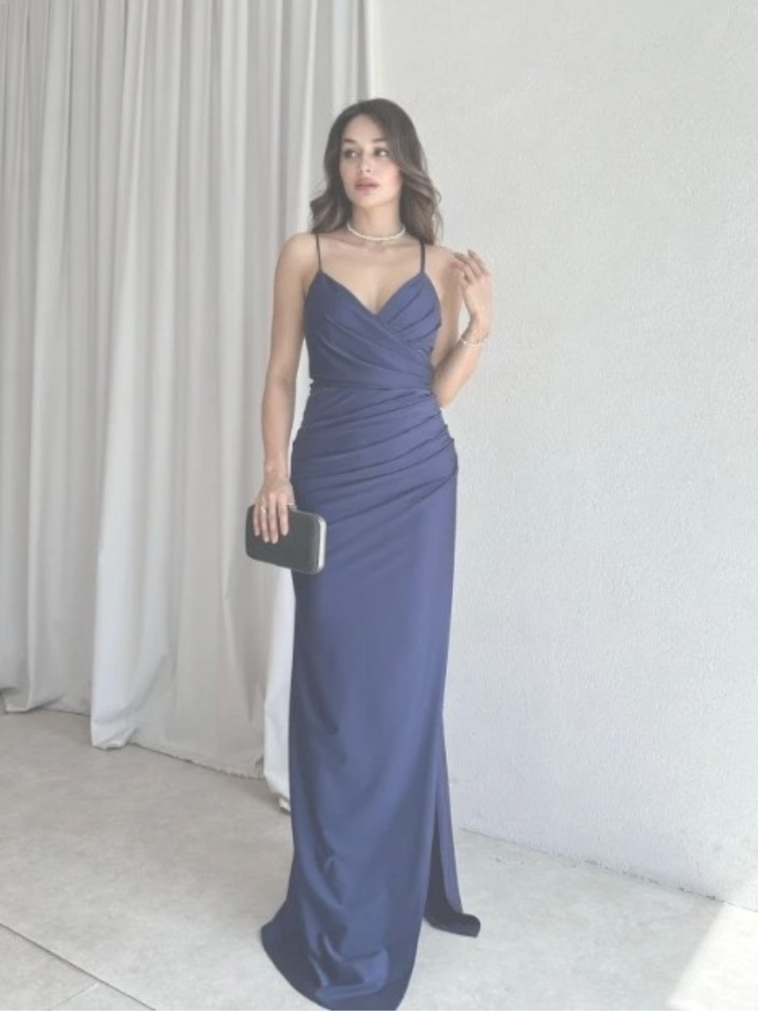 Tie Me Blue Dress