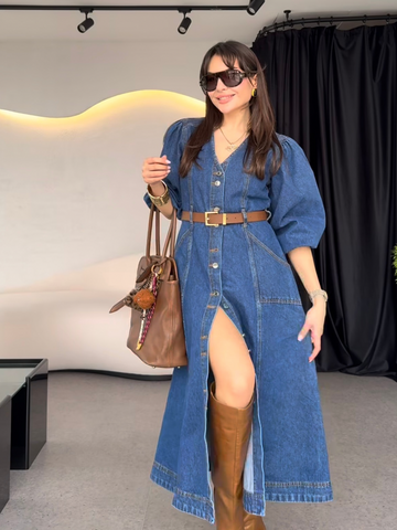 Classic Curve Denim Dress