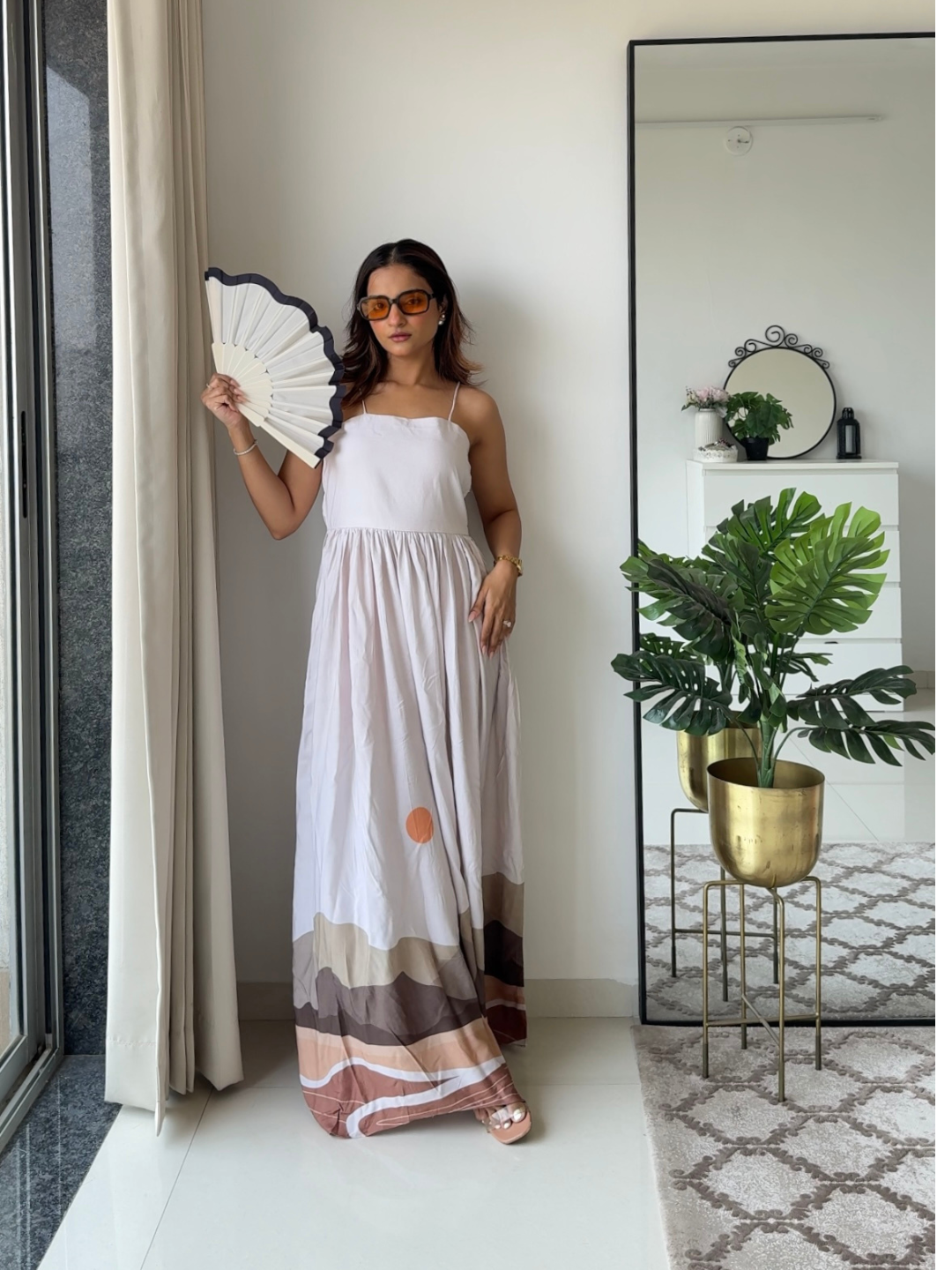 Sea Spell – Wave Hem Maxi Dress