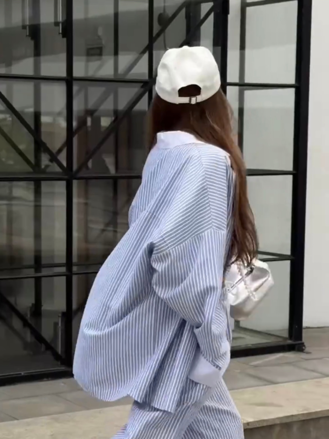 Blue Haze Striped Pajama Set