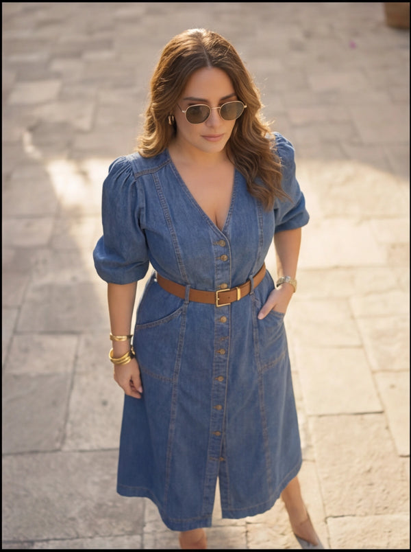 Classic Curve Denim Dress – Curve Edit