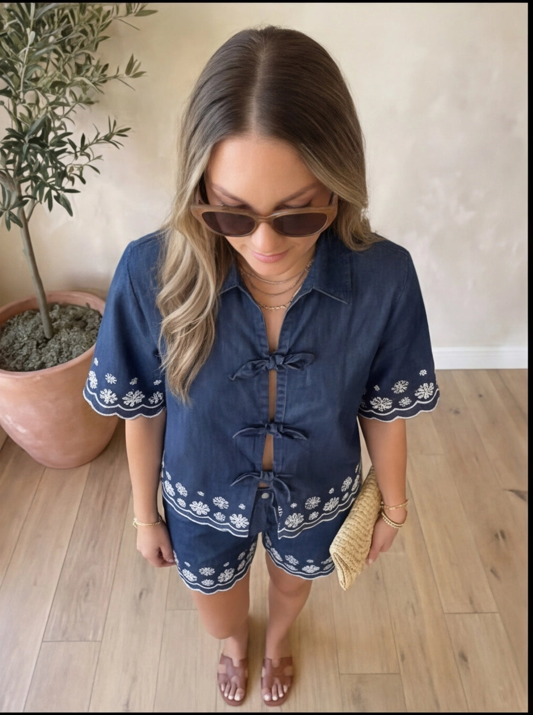 Summer Bloom Shorts Set