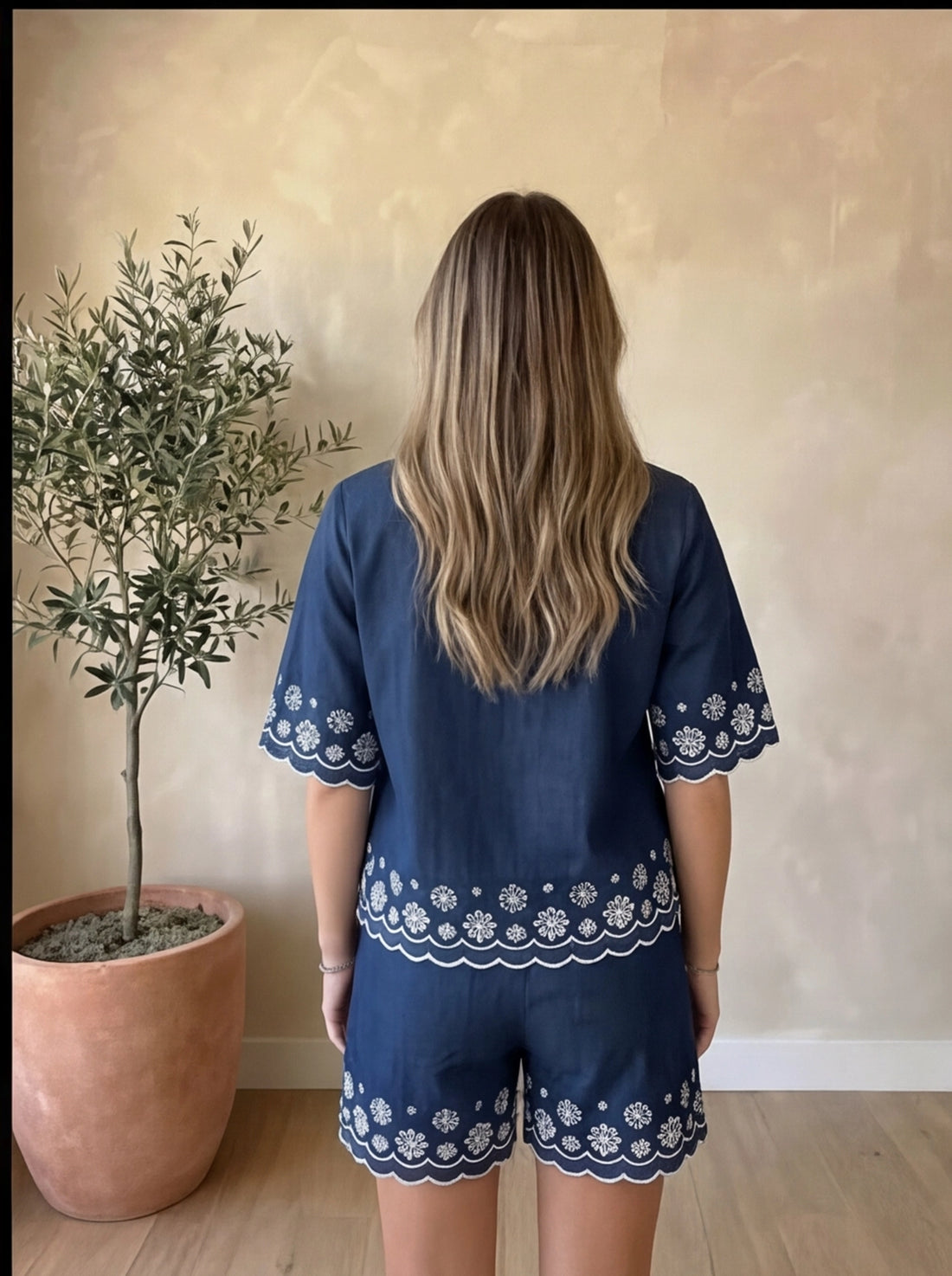Summer Bloom Shorts Set