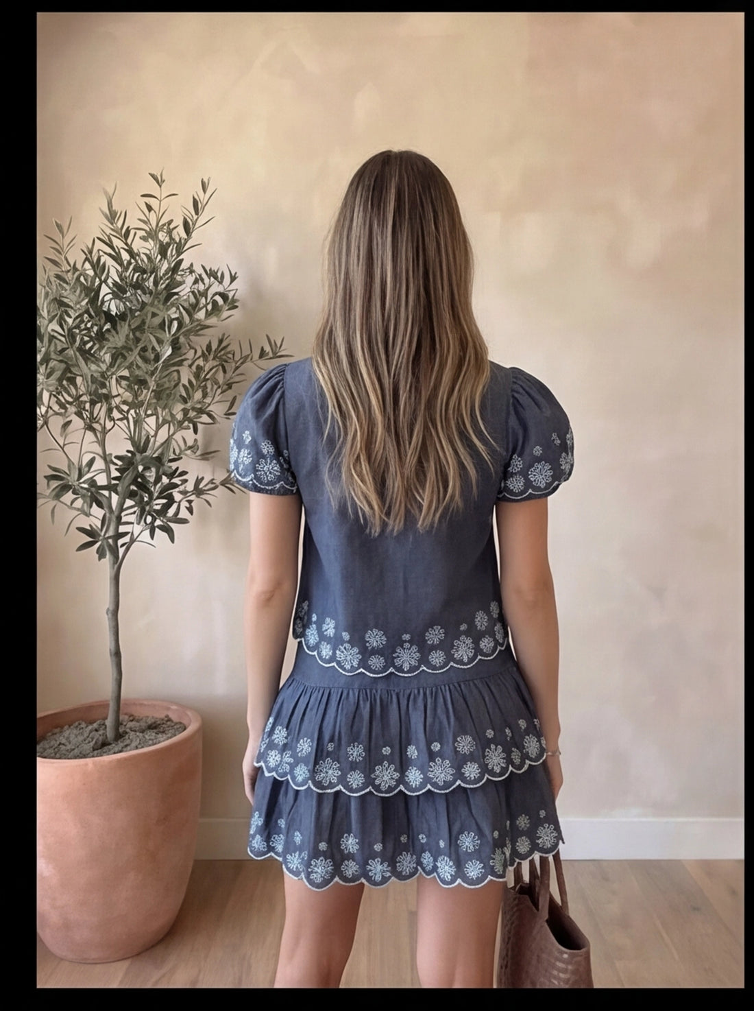 Vintage Floral Skirt Set